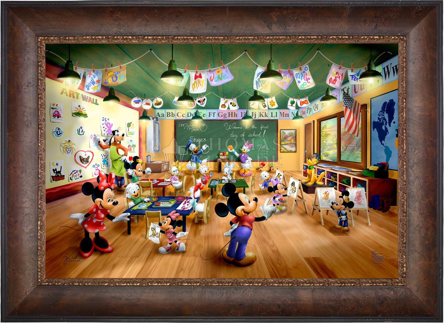 Disney Mickey and Minnie Schoolhouse - Limited Edition Canvas