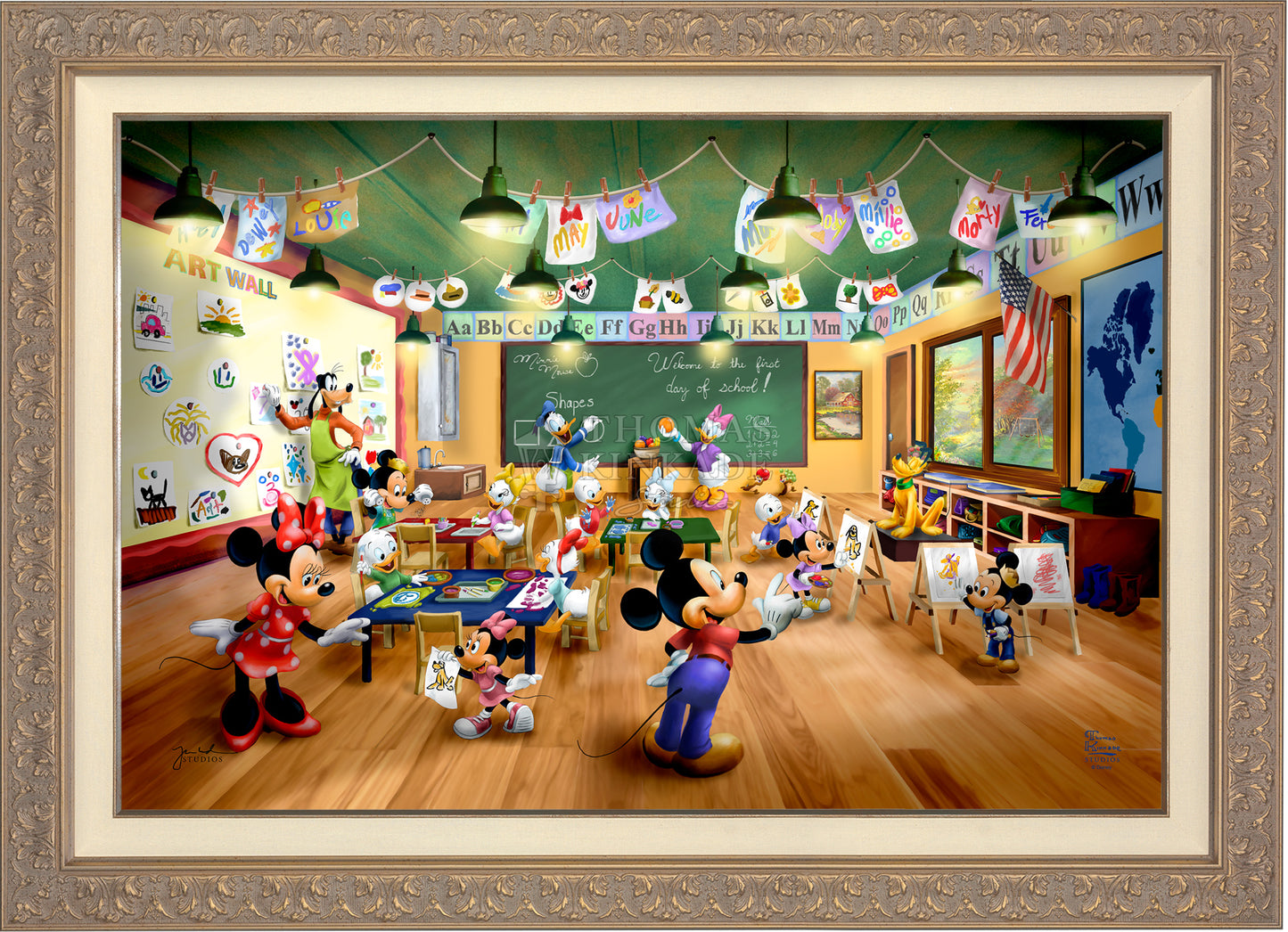 Disney Mickey and Minnie Schoolhouse - Limited Edition Canvas