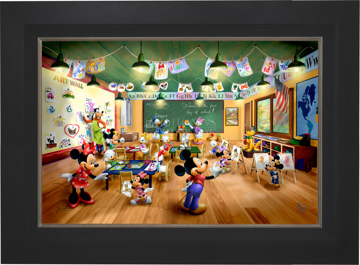 Disney Mickey and Minnie Schoolhouse - Limited Edition Canvas