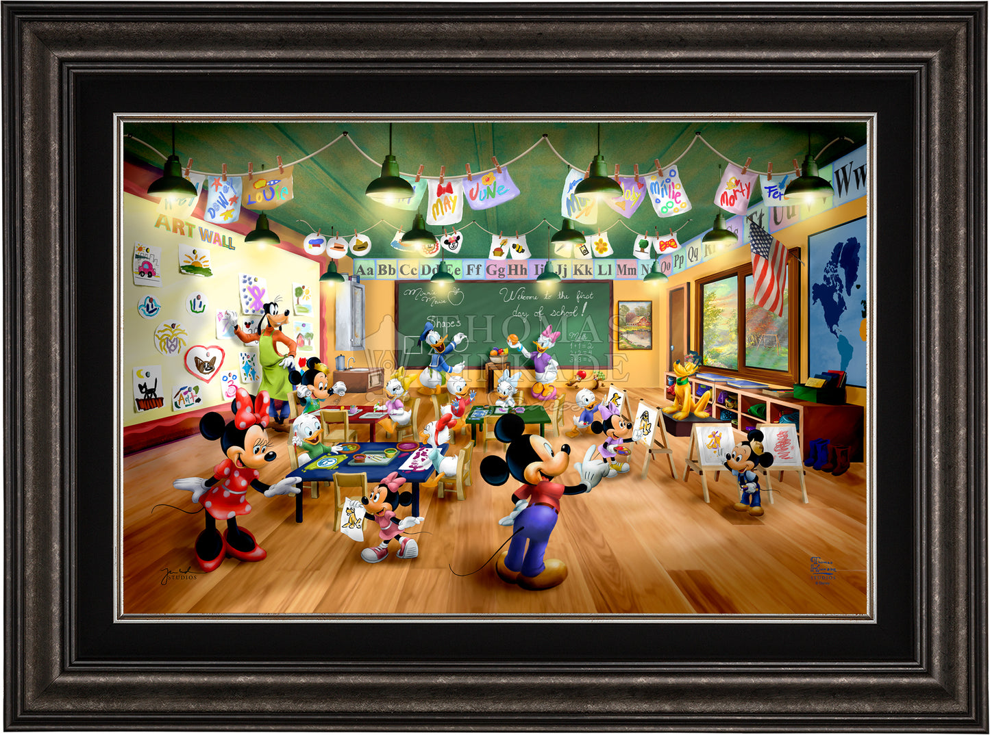 Disney Mickey and Minnie Schoolhouse - Limited Edition Canvas