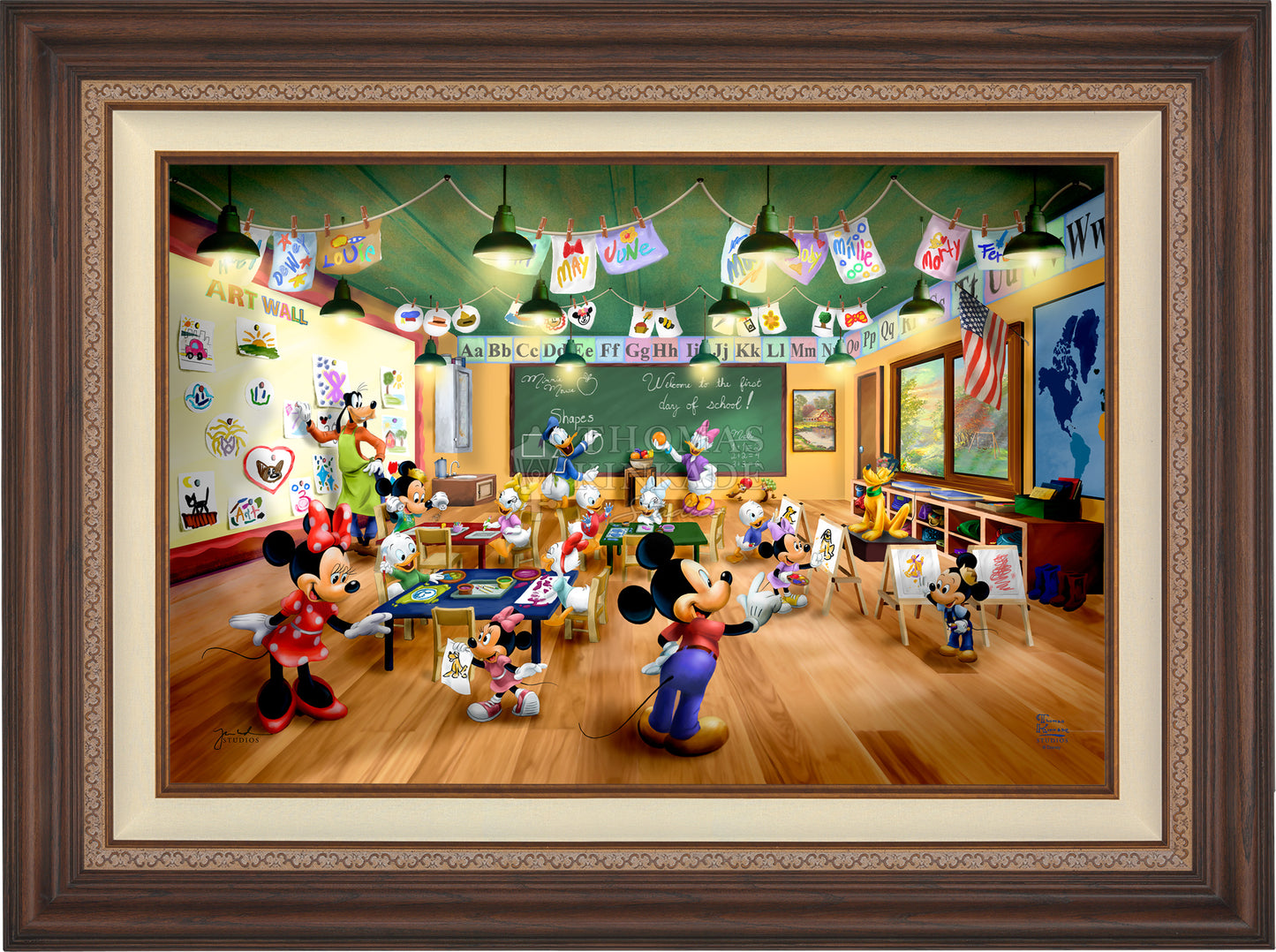 Disney Mickey and Minnie Schoolhouse - Limited Edition Canvas