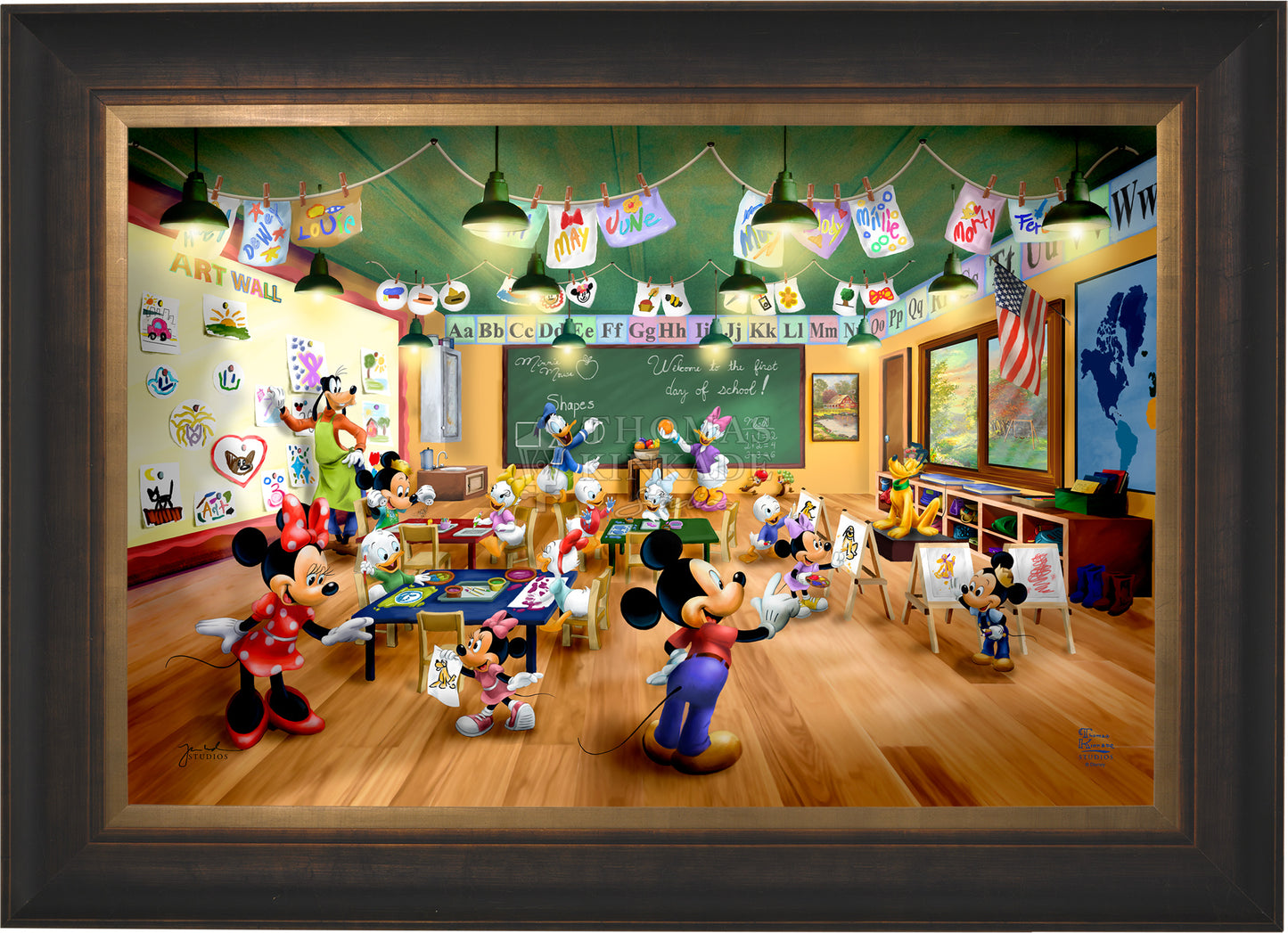 Disney Mickey and Minnie Schoolhouse - Limited Edition Canvas
