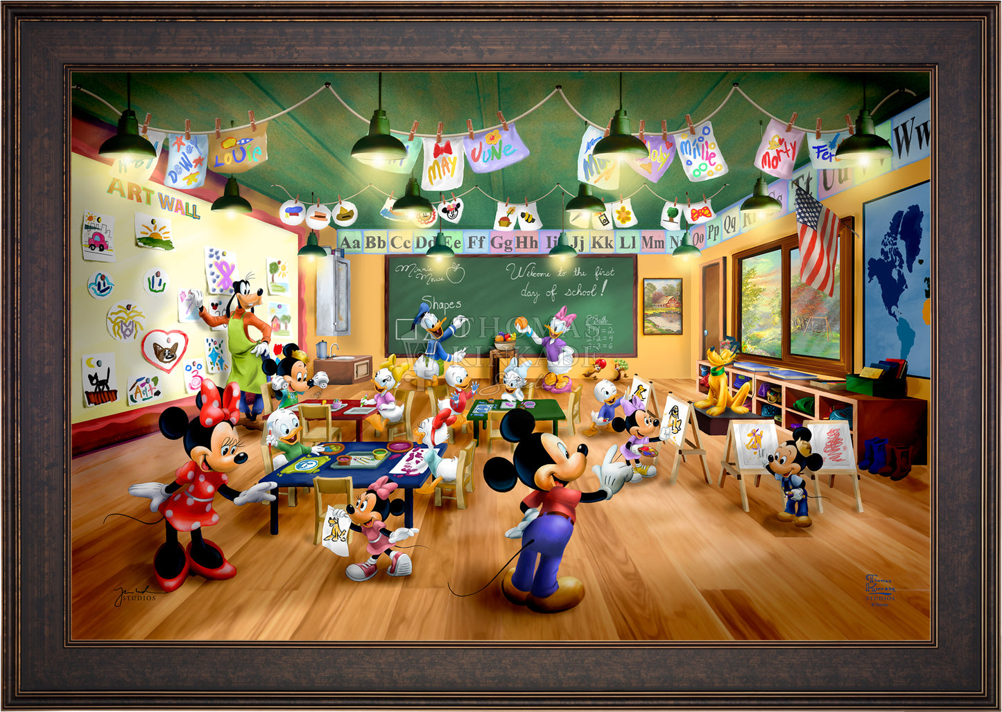 Disney Mickey and Minnie Schoolhouse - Limited Edition Canvas