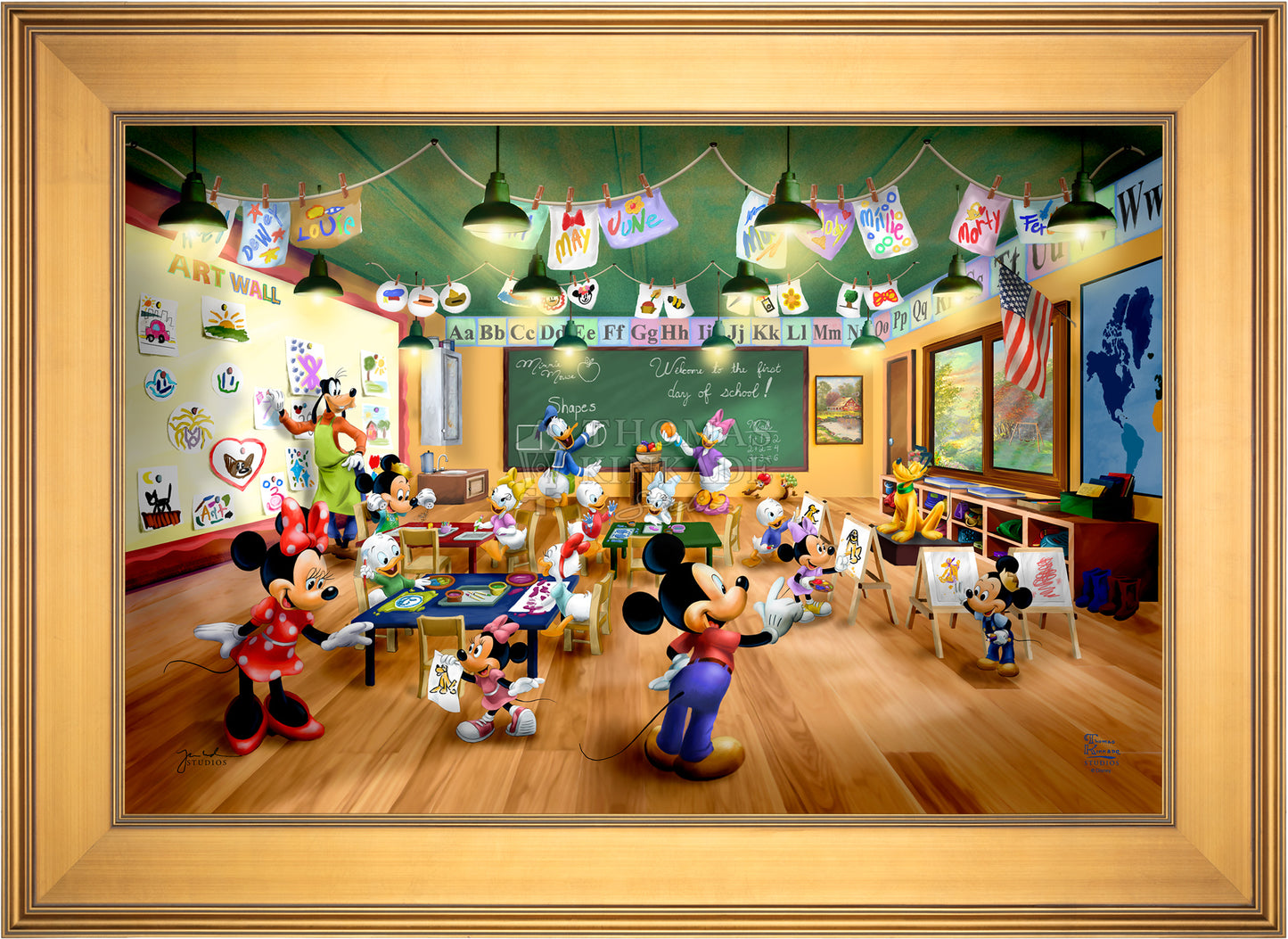 Disney Mickey and Minnie Schoolhouse - Limited Edition Canvas