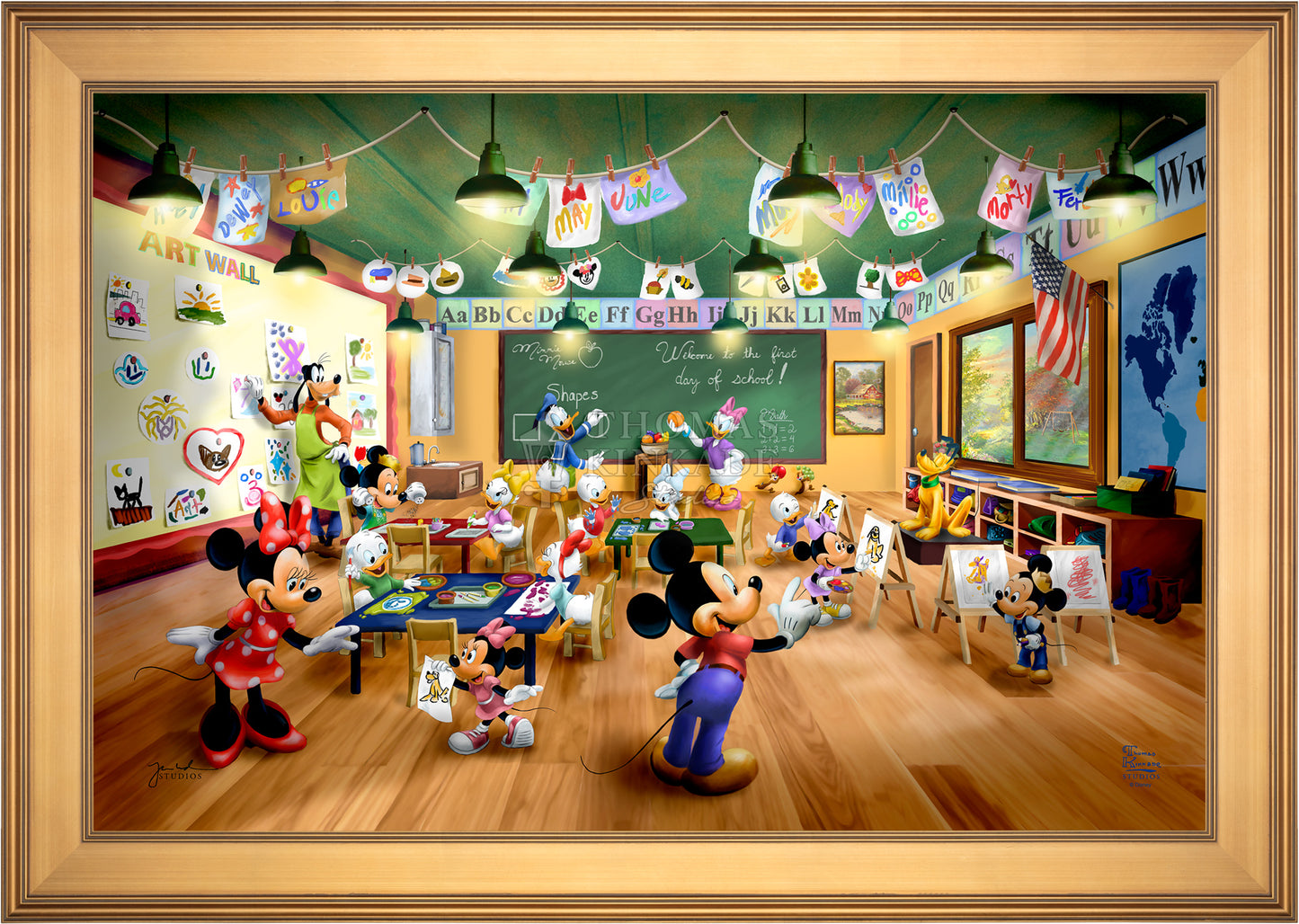 Disney Mickey and Minnie Schoolhouse - Limited Edition Canvas