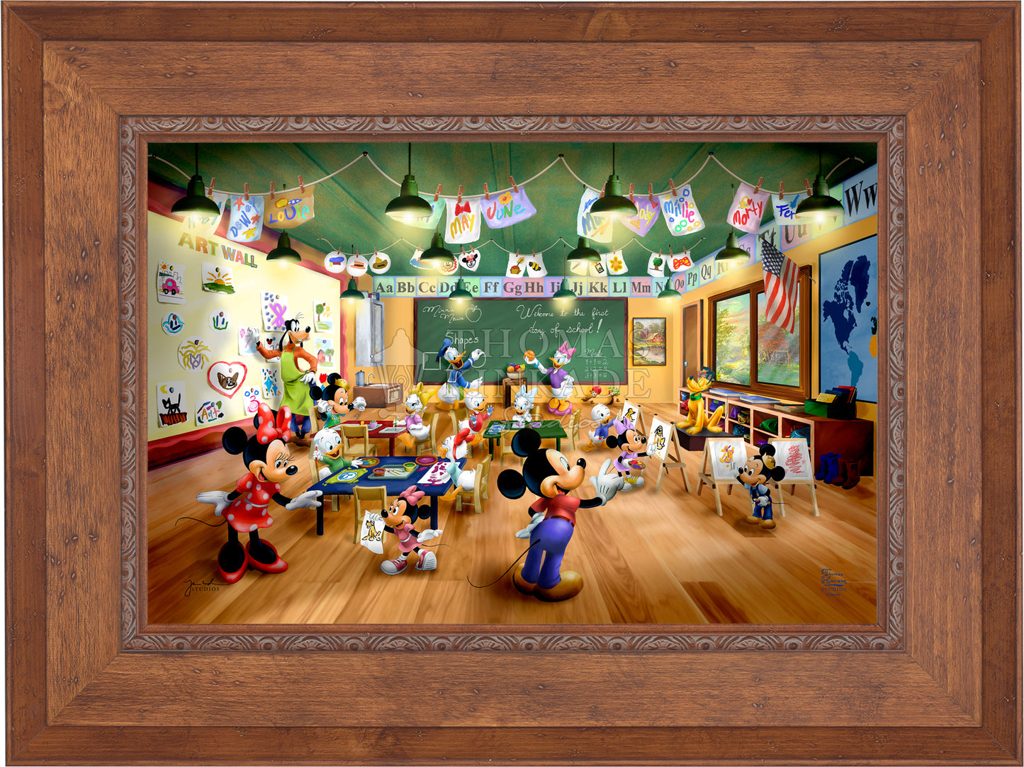 Disney Mickey and Minnie Schoolhouse - Limited Edition Canvas