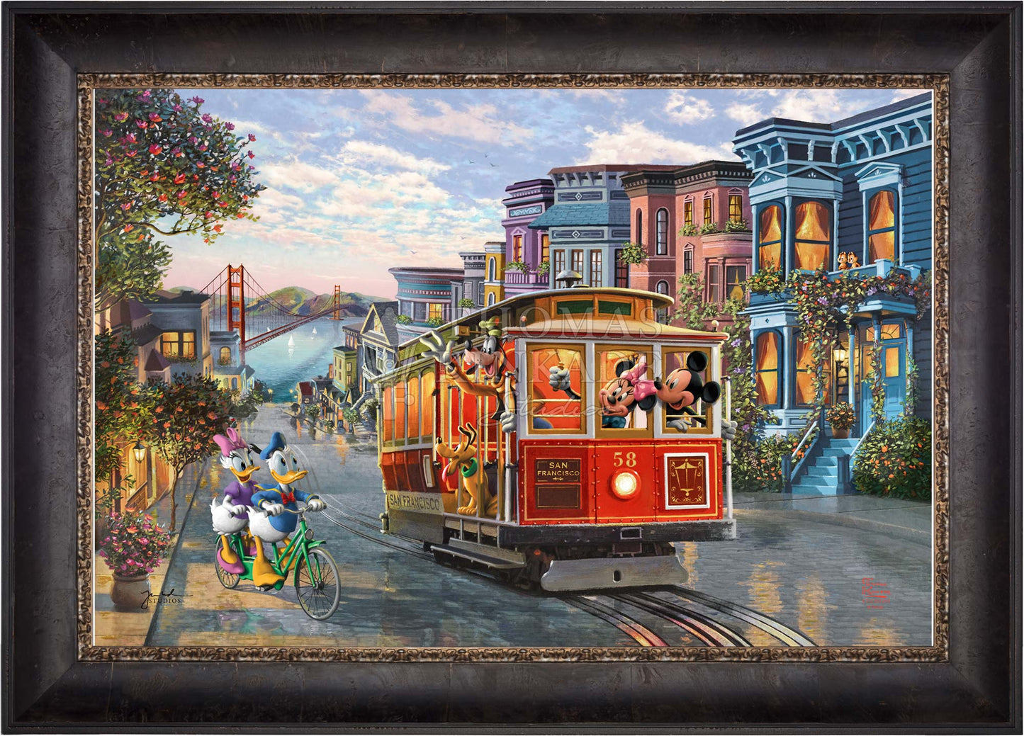 Disney Mickey and Minnie in San Francisco - Limited Edition Canvas