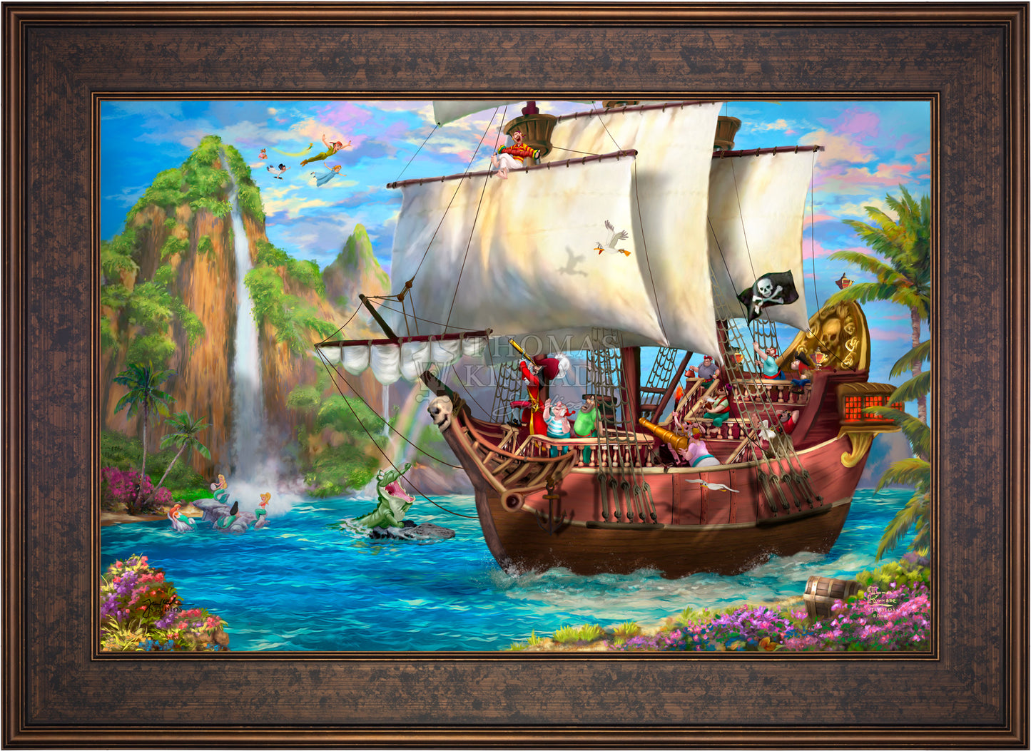 Disney Captain Hook's Never Land Voyage - Limited Edition Canvas