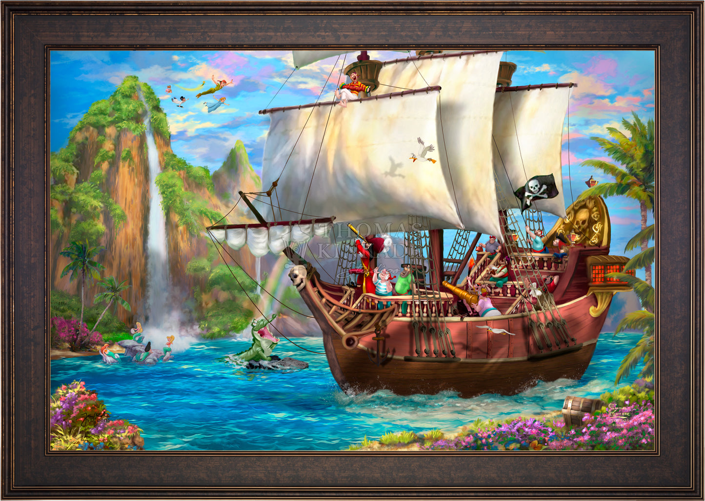 Disney Captain Hook's Never Land Voyage - Limited Edition Canvas