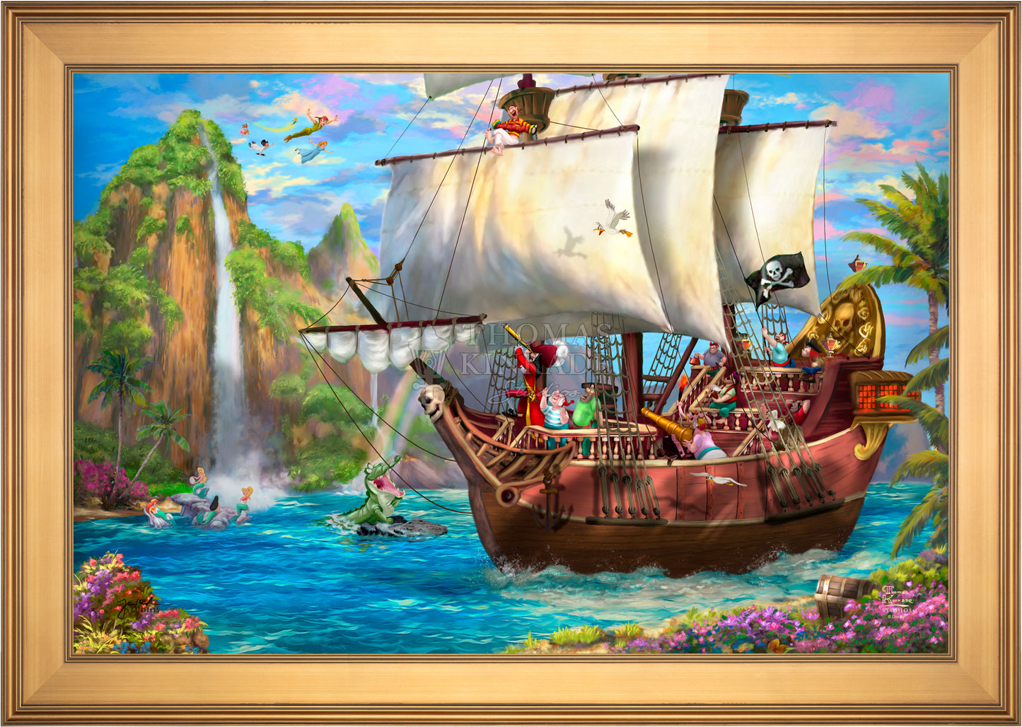 Disney Captain Hook's Never Land Voyage - Limited Edition Canvas