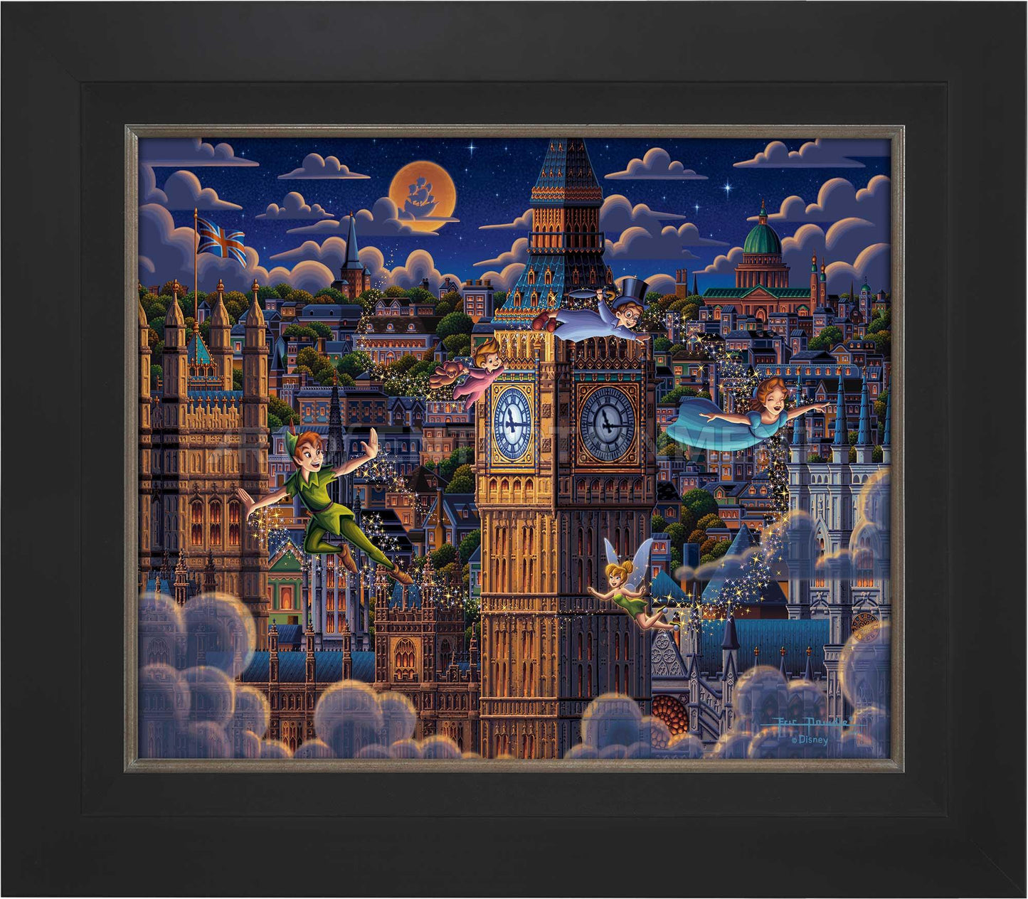 Peter Pan Learning to Fly - Limited Edition Canvas (AP - Artist Proof)