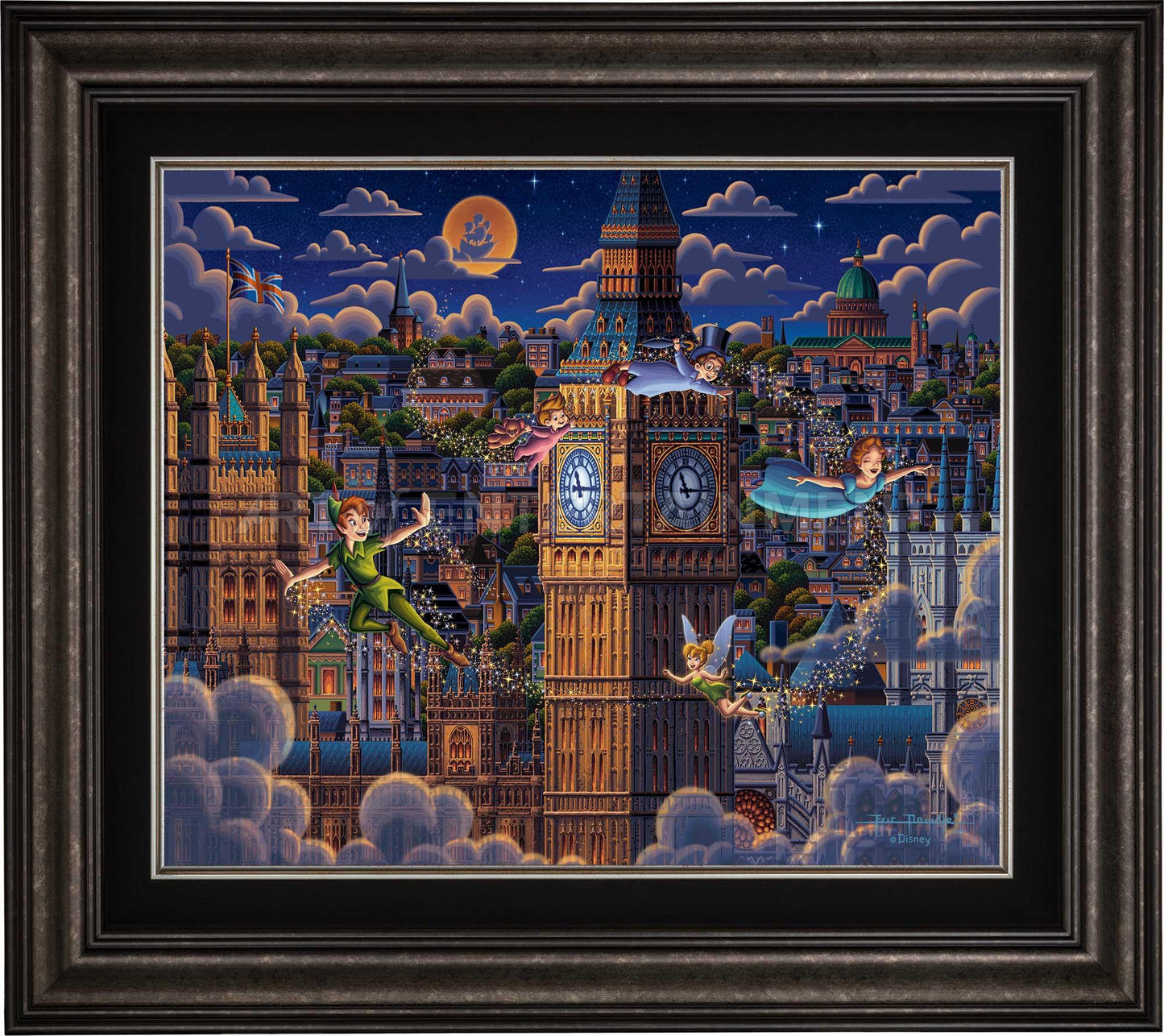 Peter Pan Learning to Fly - Limited Edition Canvas (AP - Artist Proof)