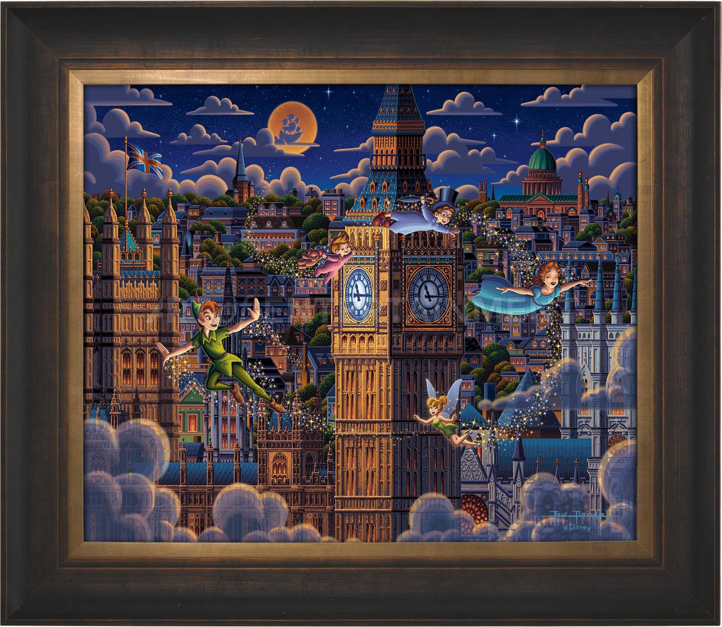 Peter Pan Learning to Fly - Limited Edition Canvas (SN - Standard Numbered)
