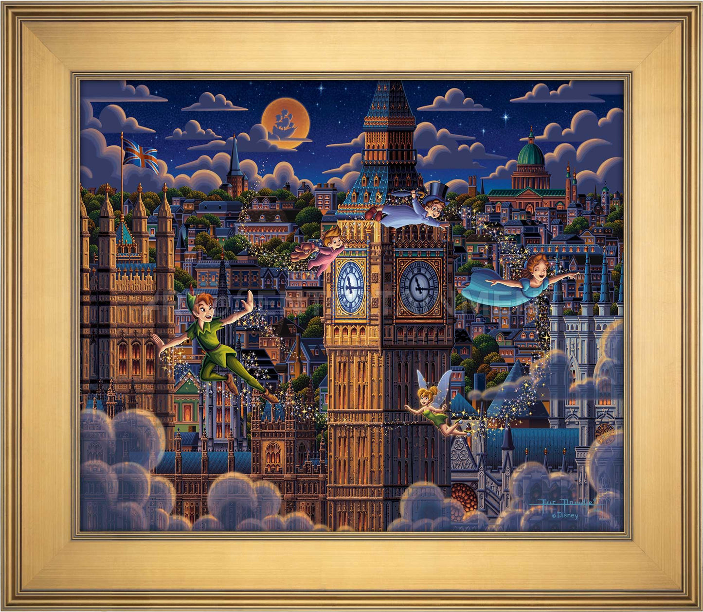Peter Pan Learning to Fly - Limited Edition Canvas (SN - Standard Numbered)