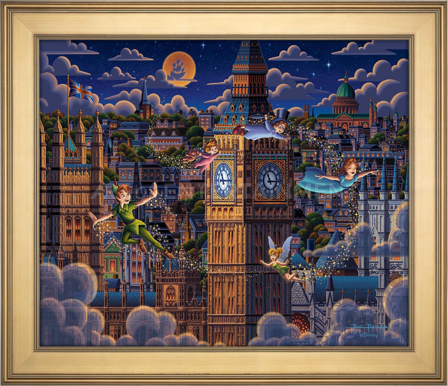 Peter Pan Learning to Fly - Limited Edition Canvas (SN - Standard Numbered)