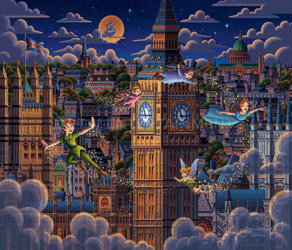 Peter Pan Learning to Fly - Limited Edition Canvas (SN - Standard Numbered)