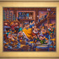 Snow White Dancing with the Dwarfs - Limited Edition Canvas (SN - Standard Numbered)