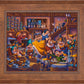 Snow White Dancing with the Dwarfs - Limited Edition Canvas (AP - Artist Proof)
