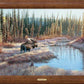 Lightscape-Moose - 24" x 36" Framed Gallery Canvas