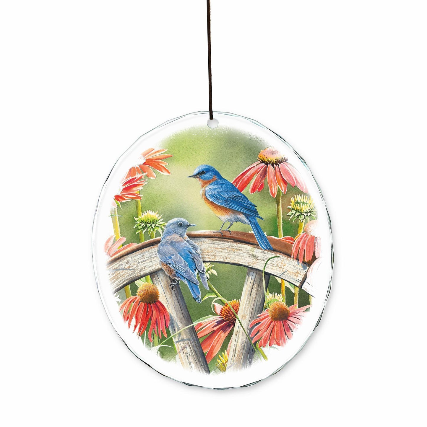 Hidden in Plain Sight—Bluebirds - Suncatcher
