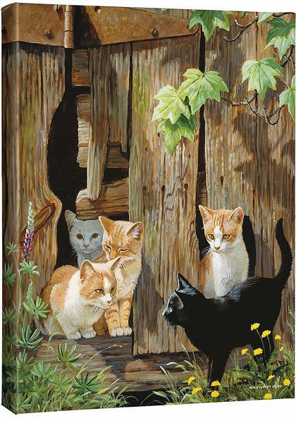 Hole in the Wall Gang - Kittens - 20.5" x 16"