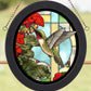 Hummingbird and Geraniums