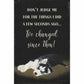 Husky Puppy—I've Changed - 12" x 18" Wood Sign