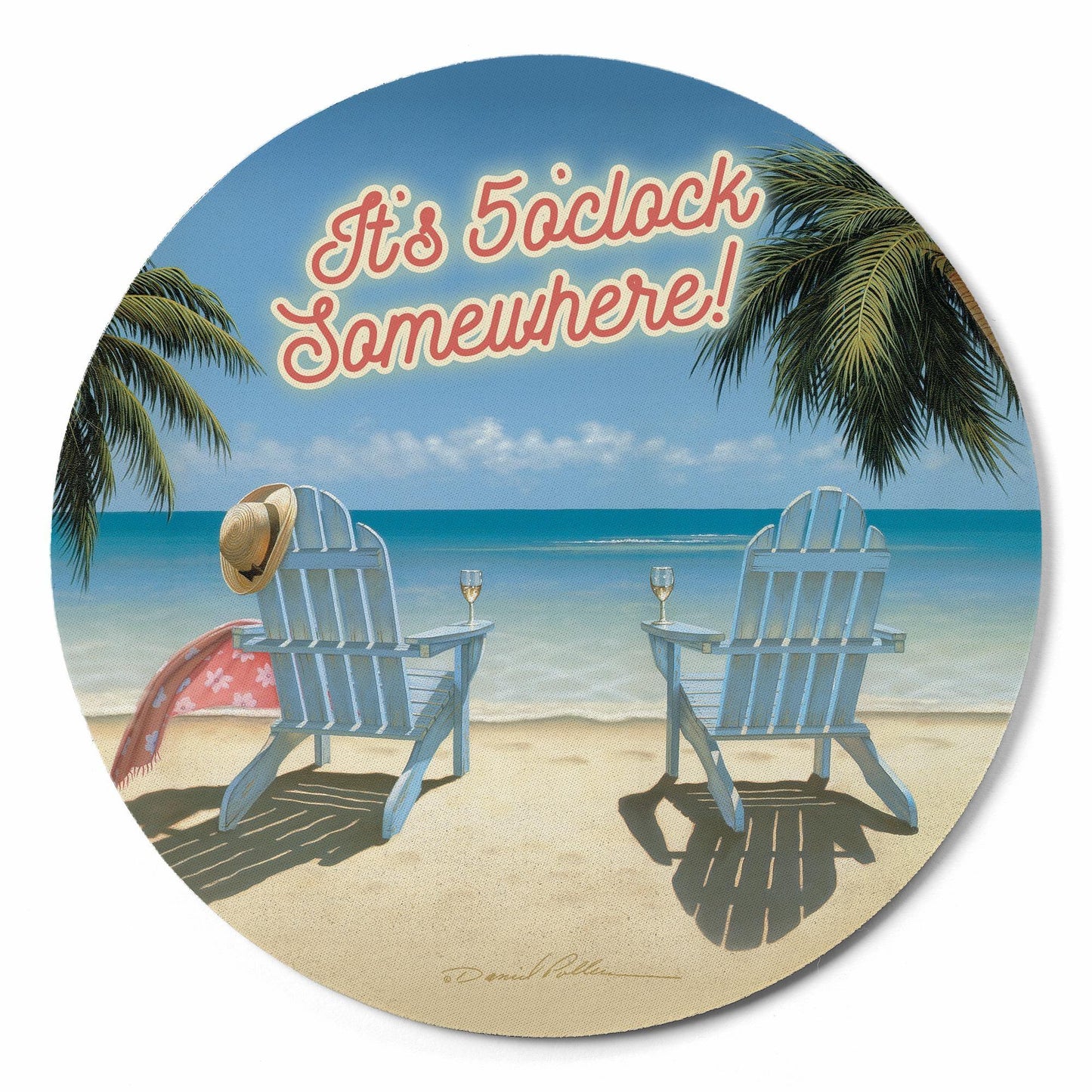 Cocktails for Two - 8" Mouse Pad