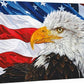 Let Freedom Ring - Bald Eagle - 13" x 18" Gallery Wrapped Canvas