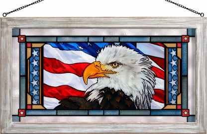 Let Freedom Ring-Bald Eagle - Stained Glass Art