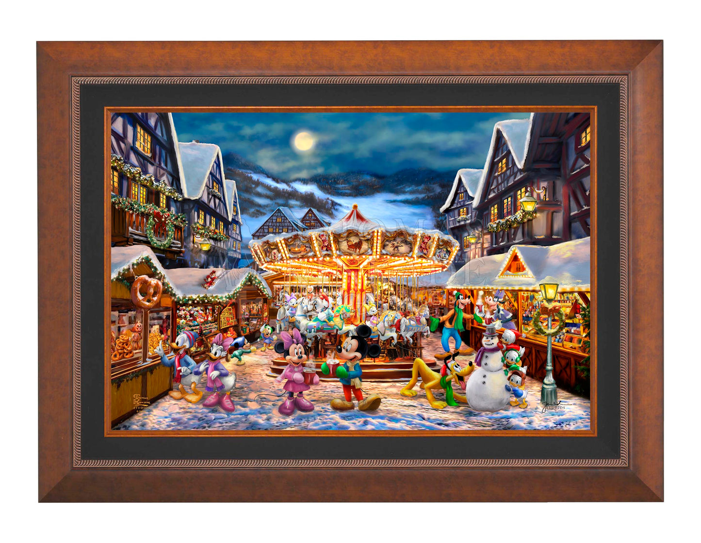 Disney Mickey and Minnie Christmas Market - Limited Edition Canvas