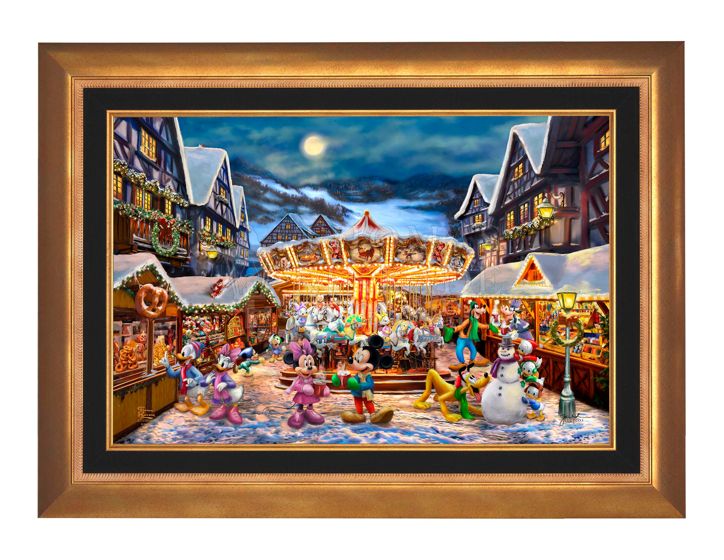 Disney Mickey and Minnie Christmas Market - Limited Edition Canvas