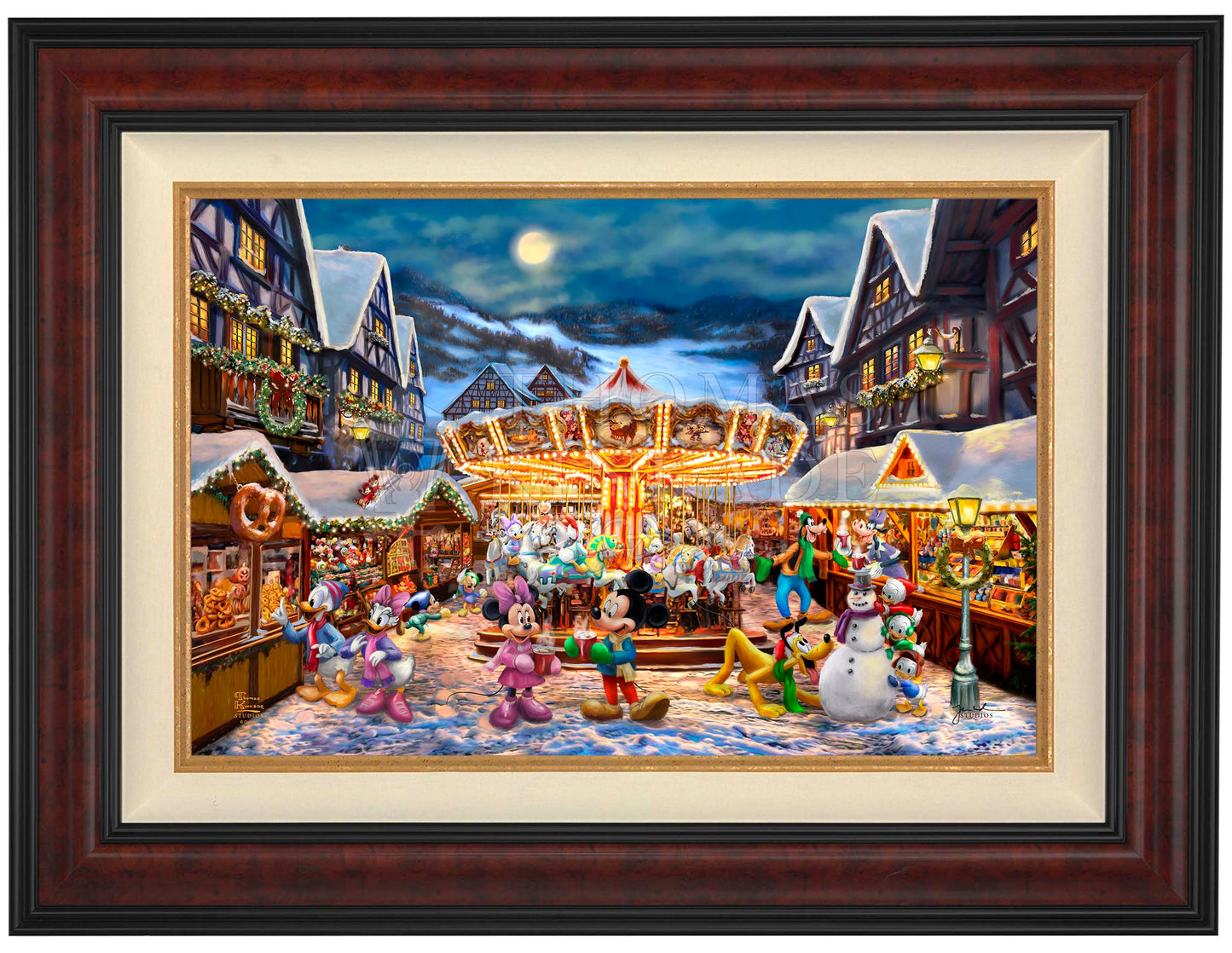 Disney Mickey and Minnie Christmas Market - Limited Edition Canvas