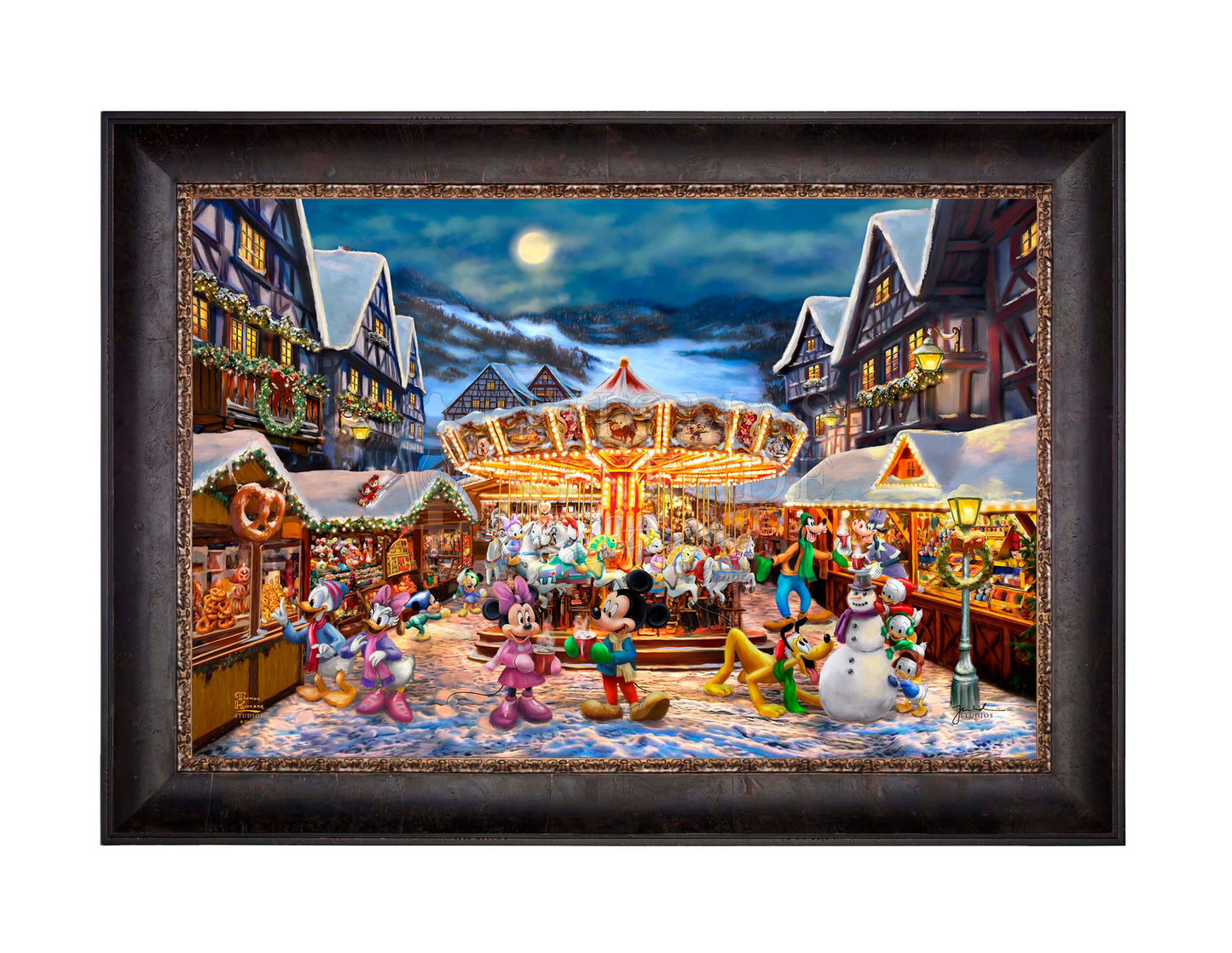 Disney Mickey and Minnie Christmas Market - Limited Edition Canvas