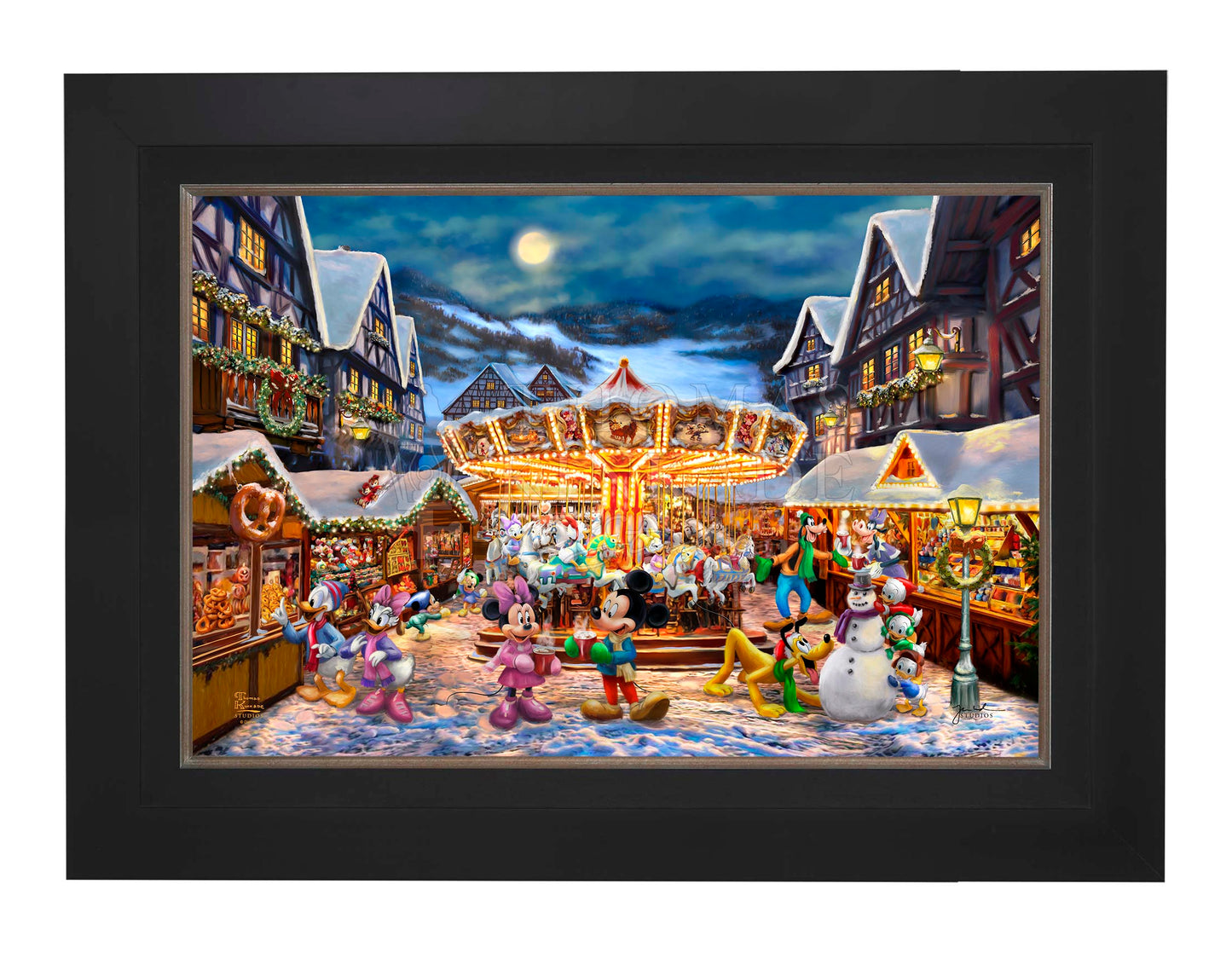 Disney Mickey and Minnie Christmas Market - Limited Edition Canvas