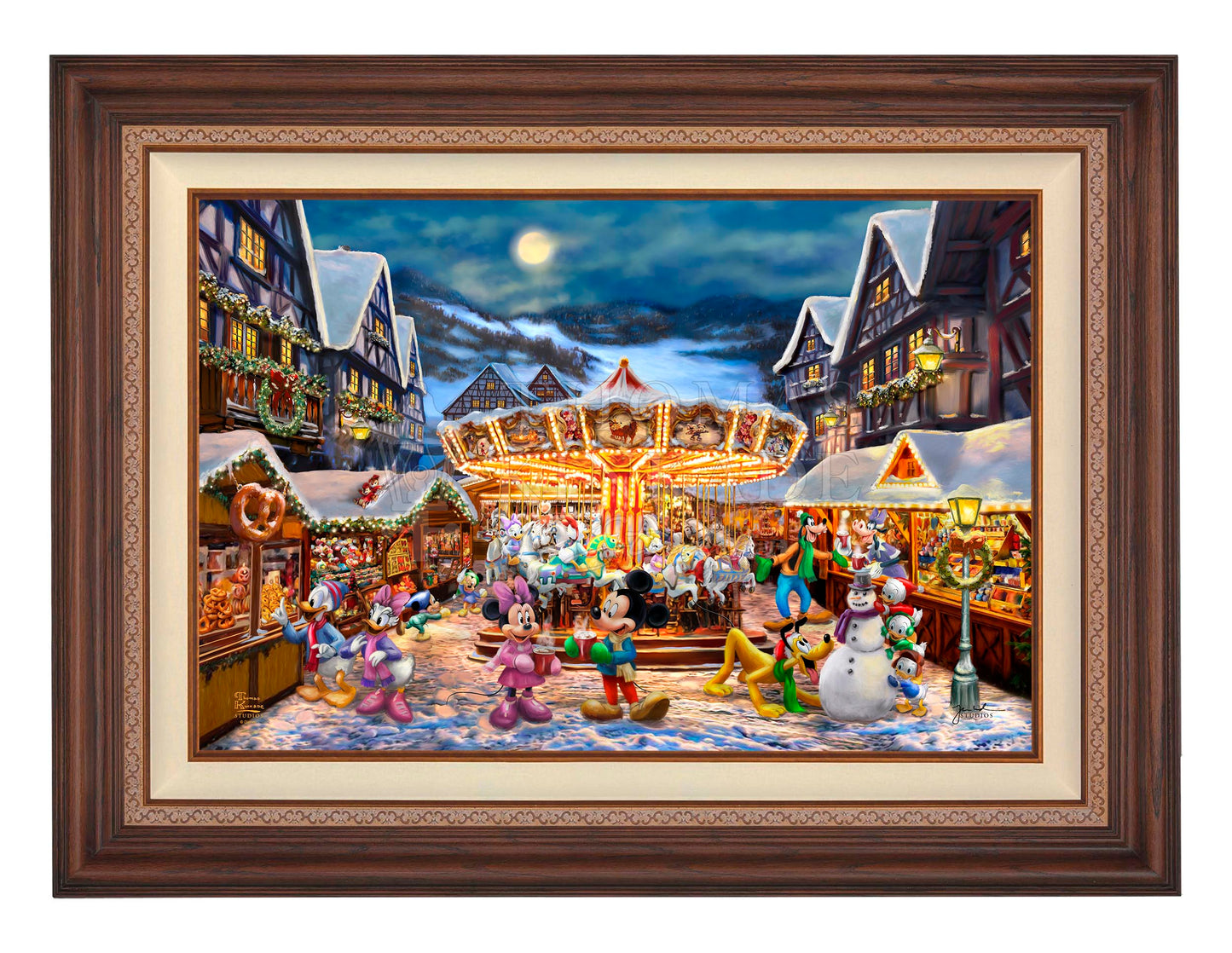 Disney Mickey and Minnie Christmas Market - Limited Edition Canvas