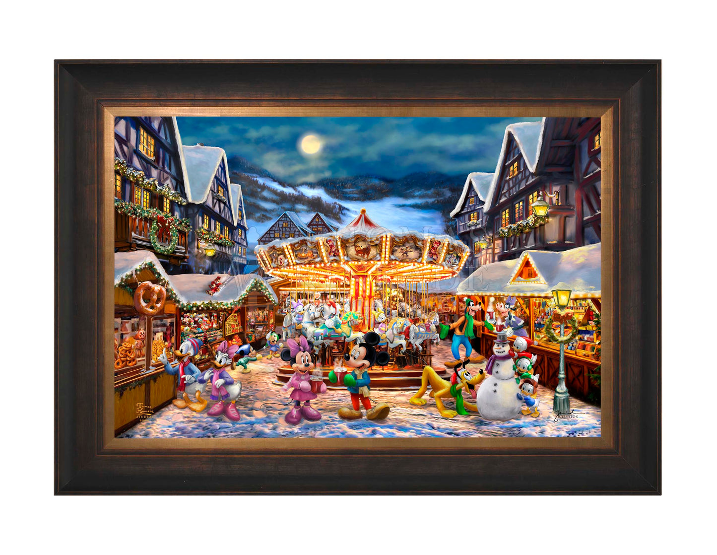 Disney Mickey and Minnie Christmas Market - Limited Edition Canvas