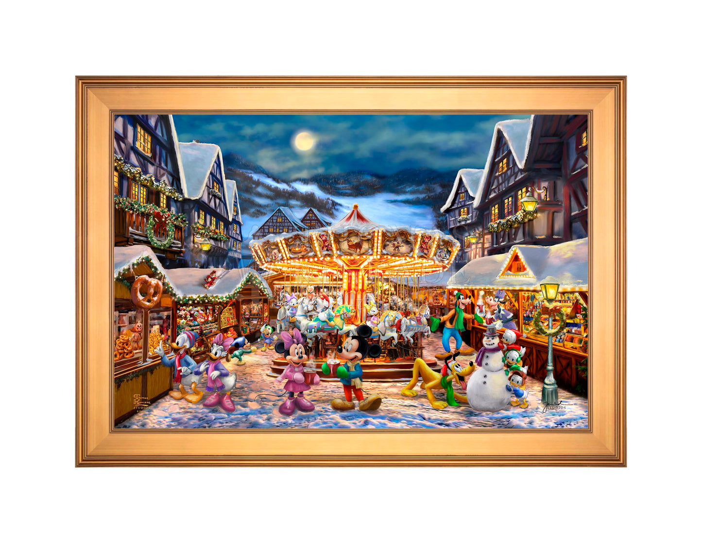 Disney Mickey and Minnie Christmas Market - Limited Edition Canvas