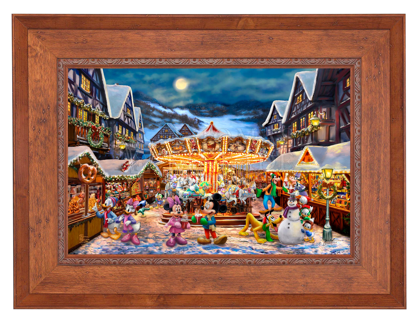 Disney Mickey and Minnie Christmas Market - Limited Edition Canvas