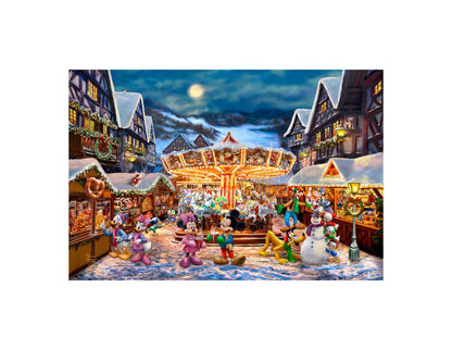 Disney Mickey and Minnie Christmas Market - Limited Edition Canvas