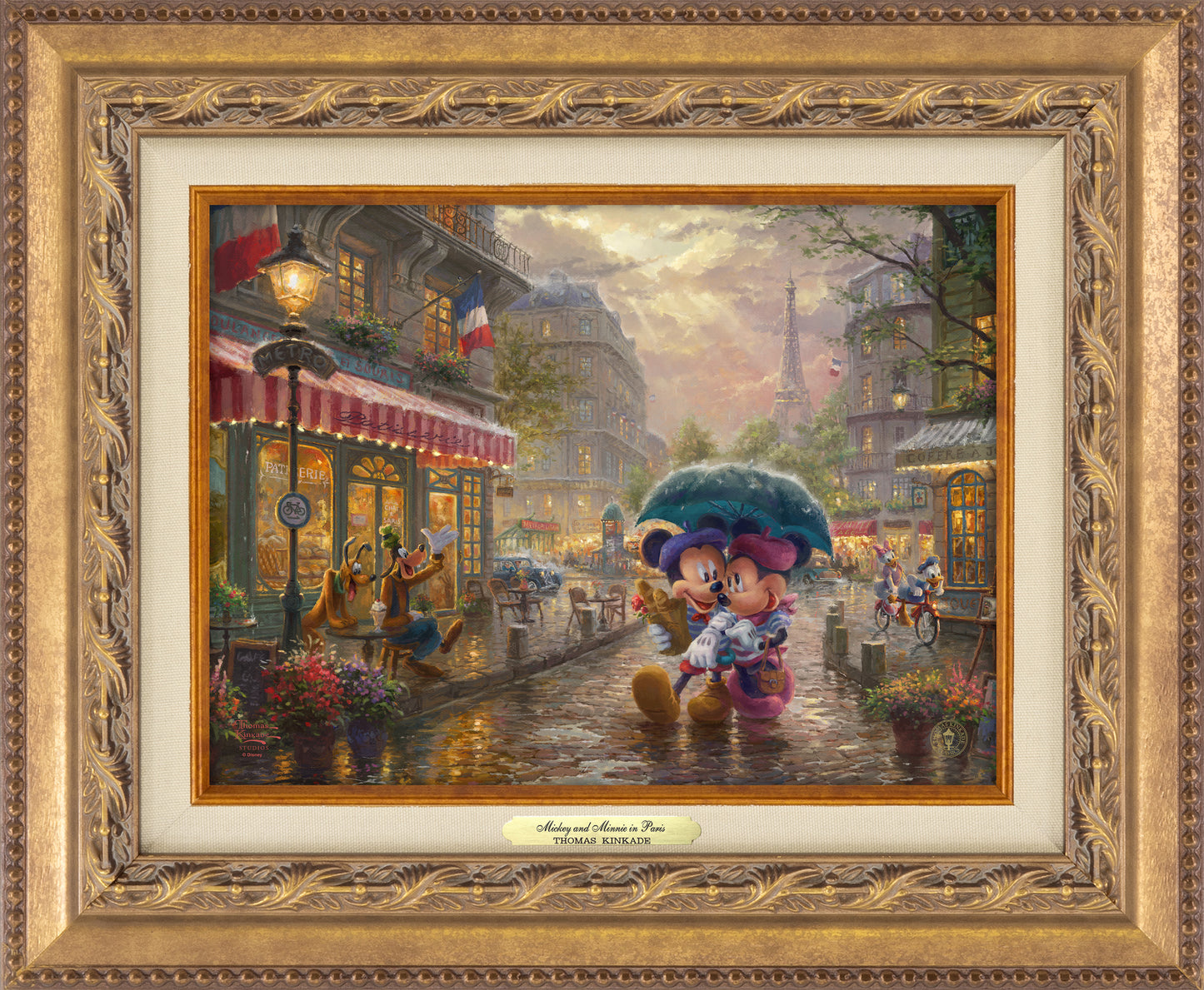 Disney Mickey and Minnie in Paris - Canvas Classics
