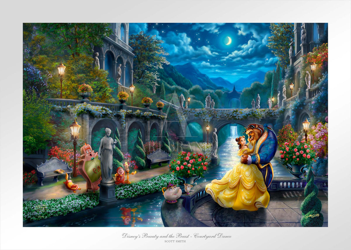 Disney's Beauty and the Beast - Courtyard Dance  - Limited Edition Paper