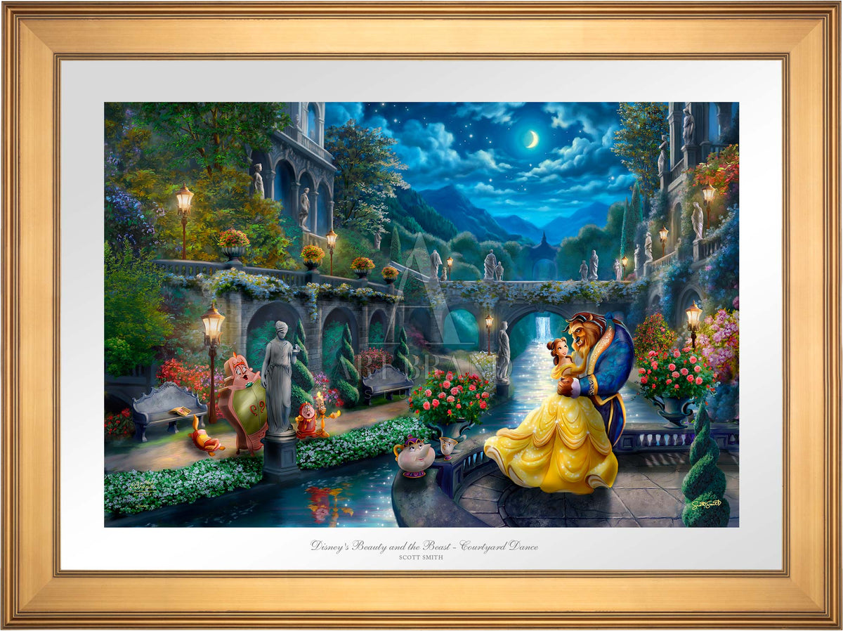Disney's Beauty and the Beast - Courtyard Dance  - Limited Edition Paper