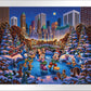 Mickey and Friends Skating in Central Park - Limited Edition Paper (SN - Standard Numbered)