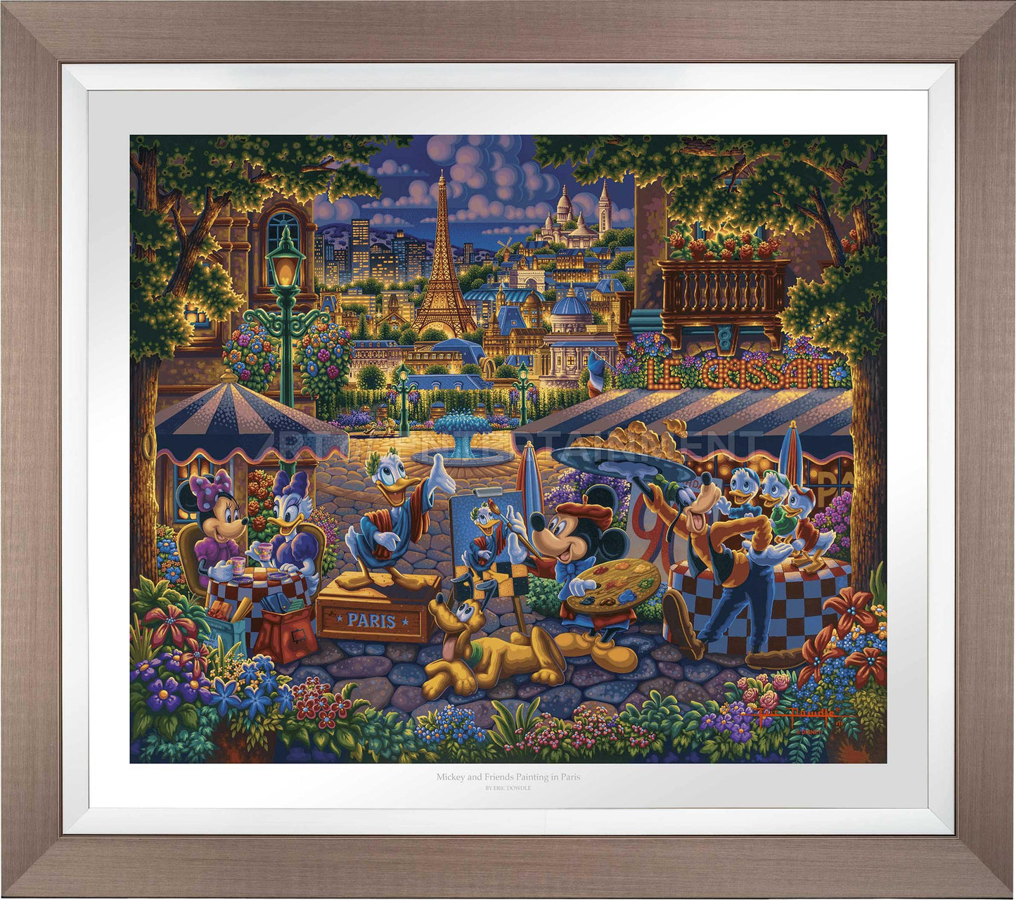 Mickey and Friends Painting in Paris - Limited Edition Paper (AP - Artist Proof)