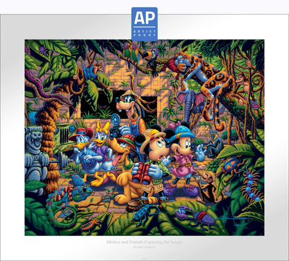Mickey and Friends Exploring the Jungle - Limited Edition Paper (AP - Artist Proof)
