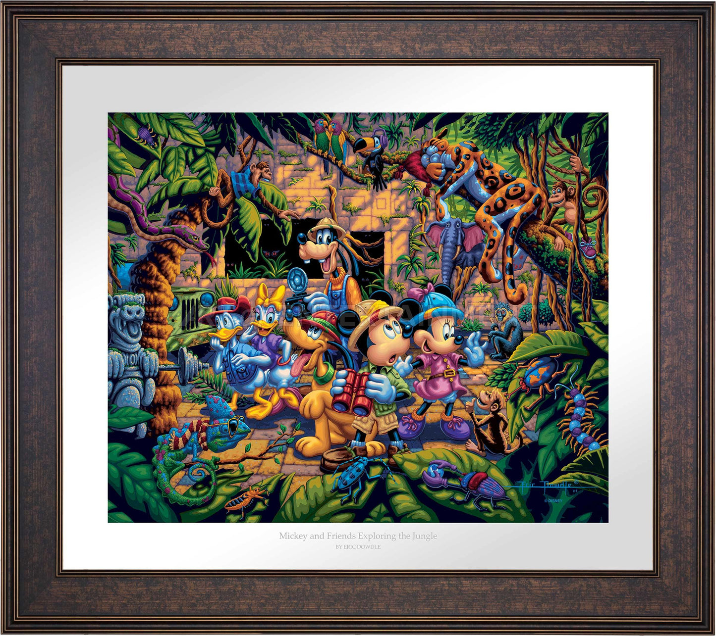 Mickey and Friends Exploring the Jungle - Limited Edition Paper (SN - Standard Numbered)