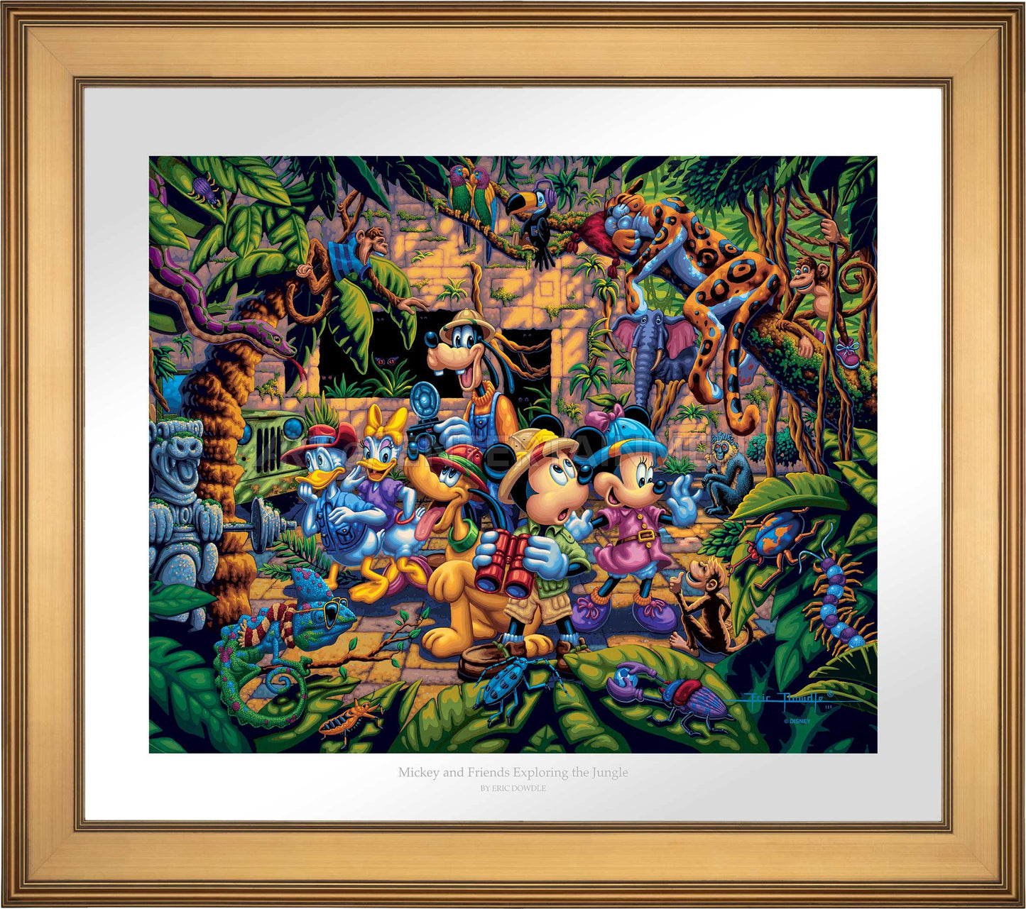 Mickey and Friends Exploring the Jungle - Limited Edition Paper (SN - Standard Numbered)