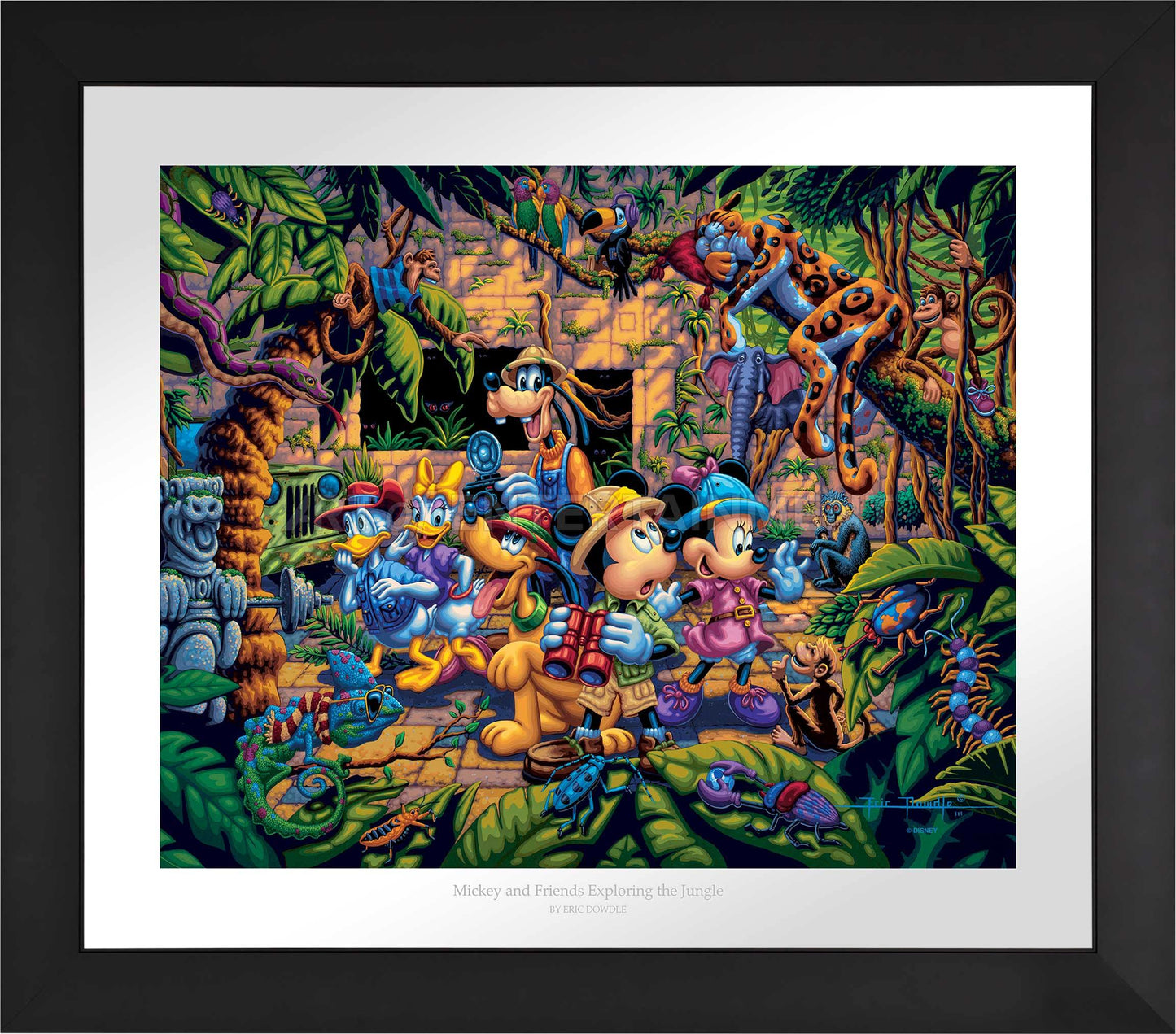 Mickey and Friends Exploring the Jungle - Limited Edition Paper (SN - Standard Numbered)