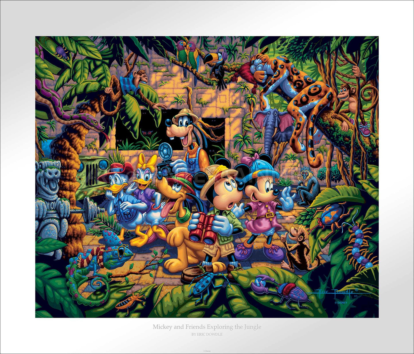 Mickey and Friends Exploring the Jungle - Limited Edition Paper (SN - Standard Numbered)